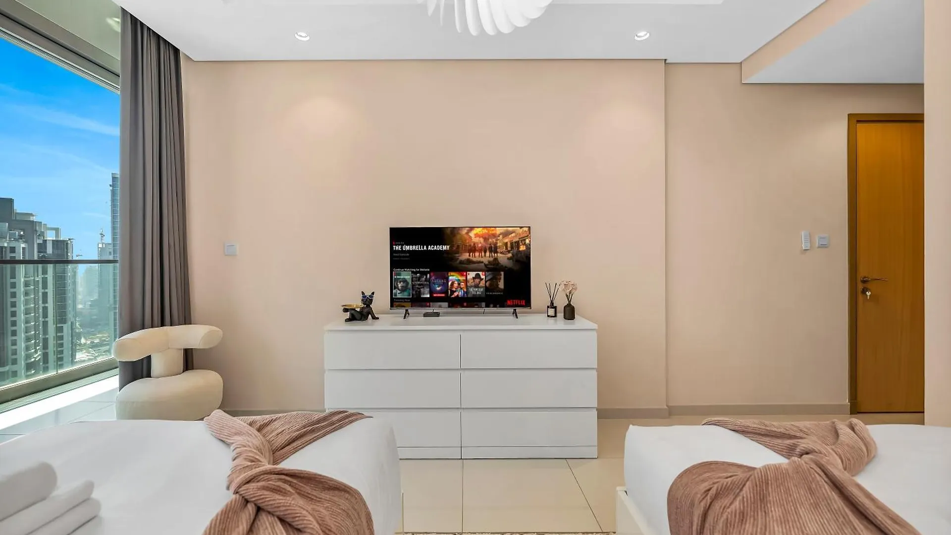 Apartmán Stunning Burj View - High Infinity Pool - Cozy 2Br Dubaj